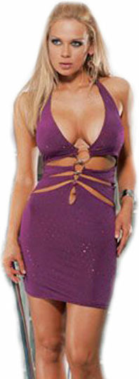 Dress W Thong Dress Slip Bordeaux