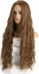Perucă De Carnaval Lungă Ondulată Castaniu-Șaten Get-myho-wig-514c-oem