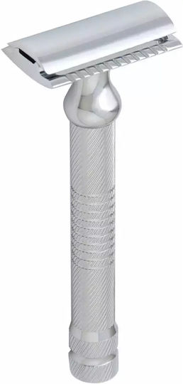 Самобръсначка за безопасно бръснене с затворен гребен три части Pearl Shaving Shd-27 хром