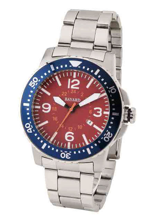 Herrenuhr Armband Edelstahl Bayard Kode.tm86.3