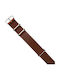 Leather Nato Brown Strap 22mm