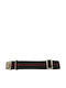 Nato Elastisches Uhrenarmband Mit Haken Schwarz Rot 20mm