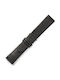 Uhrenarmbänder Lederriemen Schwarz 0120bk 22mm