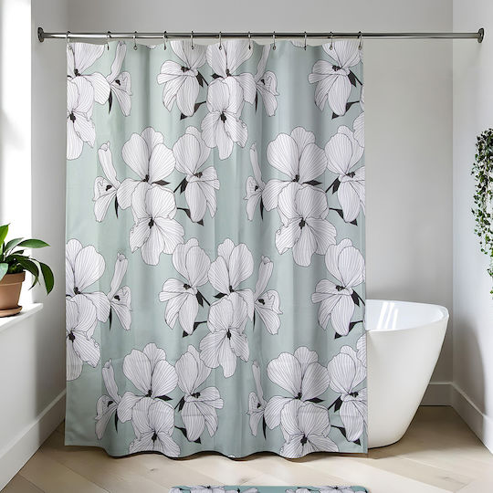 Shower Curtain 180x180cm Ecrin Green