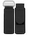 Stoffarmband Velcro Militär Schwarz/Silber 24mm