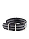 Nato Uhrenarmband J5 Schwarz Grau 18mm