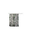 Shower Curtain 180x180cm Tropical Leaves and Parrots