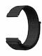 Stoffarmband Einfacher Wechsel Schwarz 22mm OEM