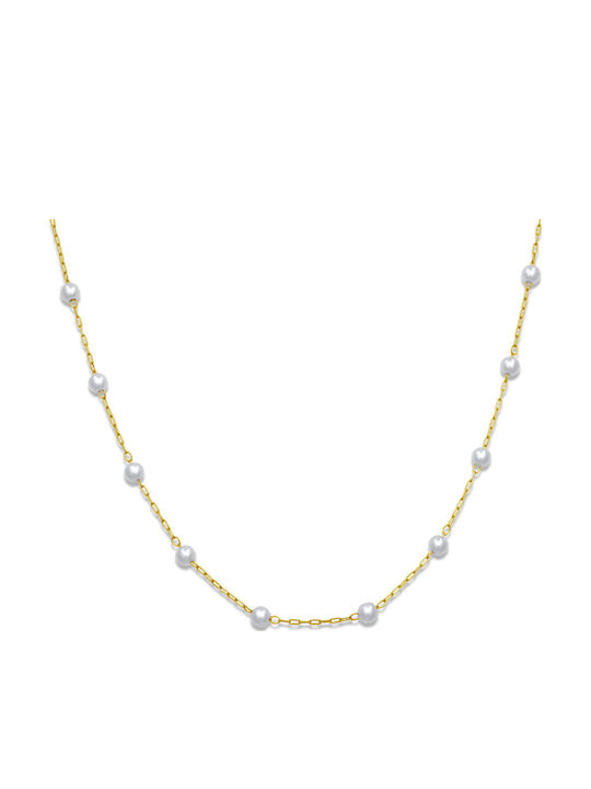 Aurore Chain Gold 4mm Stainless Steel Necklace 316l 45 Cm
