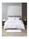 Cannon Imperial Σεντόνι King Size με Λάστιχο 200x200+40εκ. White
