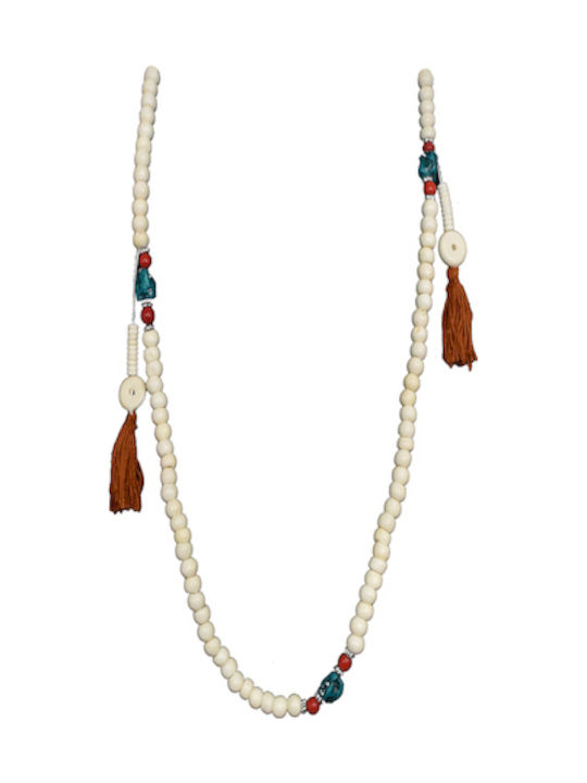 Collectiva Noir Stone Rosary White Cnw23wa20acc Collectiva Noir Stone Rosary White Cnw23wa20acc