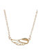 Women's Necklace Gold Chain Feather 24 Cm Tatu Moyo