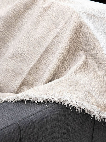 Sunshine Rene 1 Ριχτάρι Τετραθέσιου Καναπέ Chenille 180x330εκ. Ice