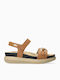 Sandals Anatomic Women's Leather Ankle Strap Platforms Brown