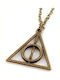 Halskette Harry Potter Die Todschenkel In Bronze Farbe Anhängerkette