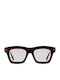 Kuboraum Maske Men's Sunglasses with Brown Tartaruga Plastic Frame and Brown Lens