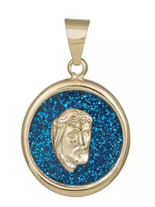 Gold Talisman of Jesus 9 Carats 036093 036093 Gold 9 Carats
