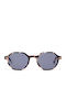 Taylor Morris Men's Sunglasses with Brown Tartaruga Plastic Frame and Pink Polarized Lens 476771