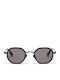 Taylor Morris Men's Sunglasses with Black Metal Frame and Black Polarized Lens 476769