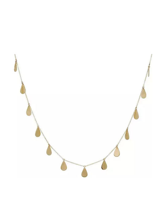 Γυναικείο Κολιέ Choker Drops K9 039387 039387 Χρυσός 9 Καράτια Γυναικείο Κολιέ Choker Drops K9 039387 039387 Χρυσός 9 Καράτια