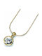 Oliver Weber 11329g Women's Gold Plated Necklace Crystal Stones Pendant Simple