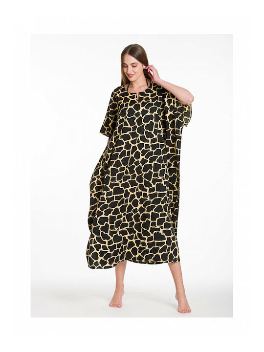 Rima Beachwear Women's Maxi Caftan Beachwear Beige