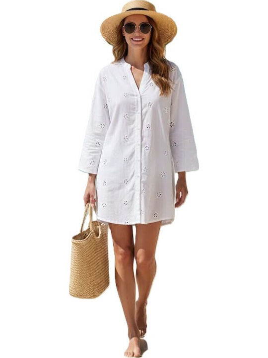 Ferrari Group Women's Beachwear Caftan White