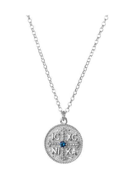 Constantine Double-Sided Necklace Silver Callisto Collection Zircon