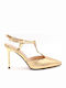 Gold Heels with Strap