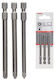 Klinga 89mm Pz1 2 3 Piece Star/Torx Screwdriver Bits Set