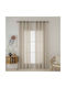 Beauty Home Curtain With Beige Grommets 140x270cm