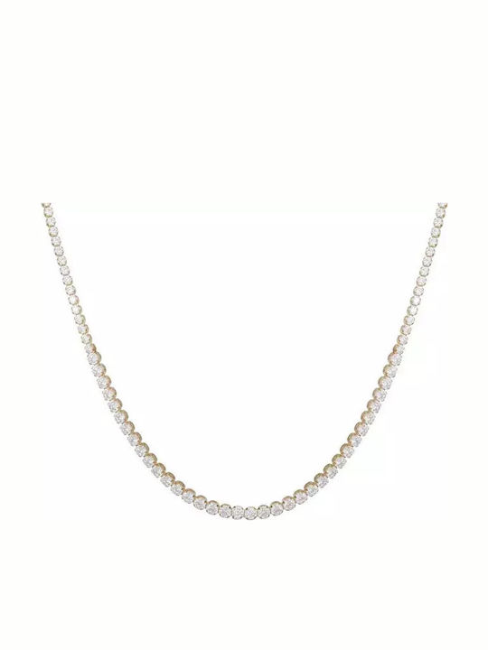 Women's Necklace Riviera Zircon 9K 036576 036576 Gold 9 Carats
