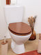 Plastic Toilet Seat Beige 37.5cm