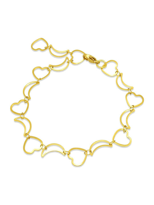 Apollonia Gold Гривна 10мм Гривна от Неръждаема Стомана 316l 17-18 см