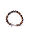 Herren Armband Halbedelsteine Auge Tiger Verankerung