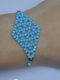 Macrame Bracelet with Stones Fantazy 58966-1 Blue