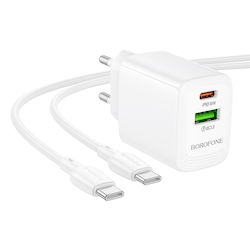 Borofone BN29 30W με Καλώδιο USB-C - USB-C Borofone BN29 30W με Καλώδιο USB-C - USB-C