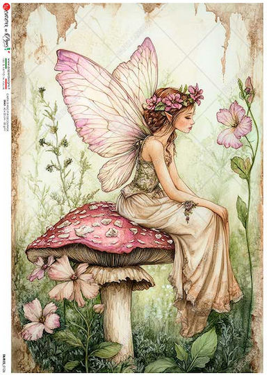Decoupage Rice Paper Fairies_0126 A4 21x29.7cm