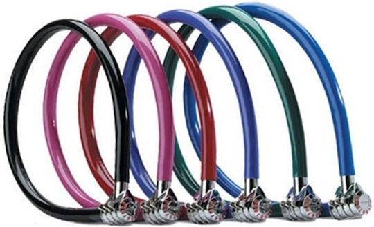 Masterlock Bicycle Lock Wire Cable 55cm 8631d with Combination Various Colors 863155112