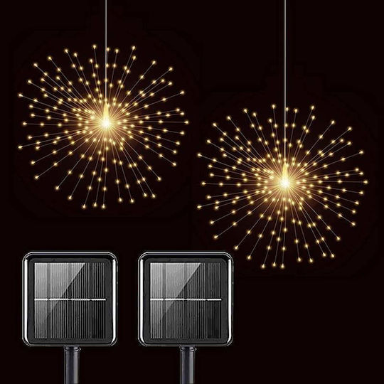 500 Lămpițe LED 5m. Alb cald Solare tip Focuri de artificii 1buc