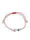 Makramee Handgefertigtes Armband Martaki Auge Messing Bmr025sr