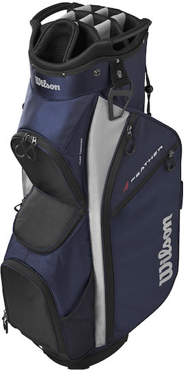 Wilson Feather Cartbag Navy Silver Sport Outdoor