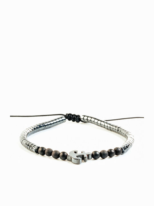 Brățară Pentru Bărbați Handmade Ancoră Chr-pi637 Gri