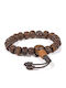 Brățară Handmade Mala 21 Mărgele Sfinte Rudraksha Lemn