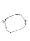 Silber Damen Armband Osterkerzen Auge Vierblättrig Weißes Email