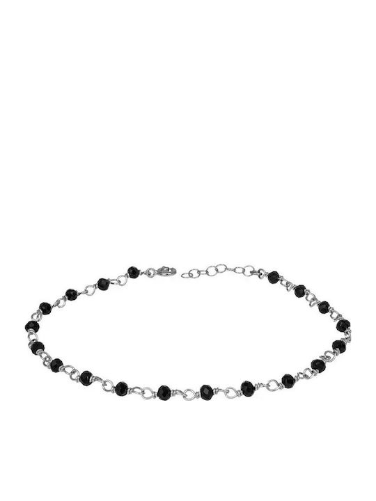 Silbernes Armband 925 Schwarze Kristalle 037255 037255 Silber