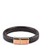 Kenneth Cole Armband Kcj0226002 Leder Edelstahl Vergoldet