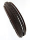 Men's Steel Bracelet Fourfold Brown Leather Safety Clasp