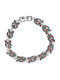 Armband Für Biziou Messing Kristalle Silber Bz-br-00140