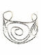 Brățară Fo Bijou Alamă Bangle Spirală Argintiu Bz-br-00290
